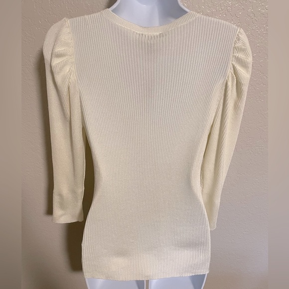 Express Wrap Front V Neck Top | Size L - Picture 4 of 7